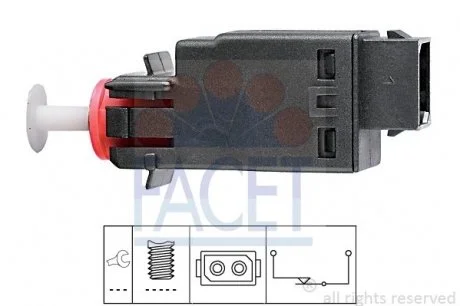 Датчик стоп-сигнала BMW E30/E36/E28/E34/E32/E24  FACET 7.1058