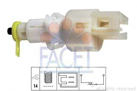 Датчик стоп-сигнала Ducato/Jumper 94-02  FACET 7.1108