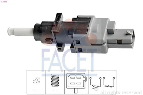 Датчик стоп-сигнала а Citroen Jumper / Fiat Ducato / Peugeot Boxer 94->  FACET 7.1196
