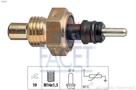 Датчик температуры MB C-class (w202) c 200 d (202.120) (93-00)  FACET 7.3214