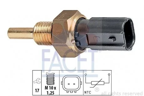 Датчик температури Honda Civic viii 1.8 (fd1) (05-12)  Facet FACET 7.3299