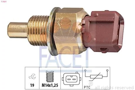 Датчик температури BERLINGO/ PARTNER 1.1-3.0 93-  Facet FACET 7.3321