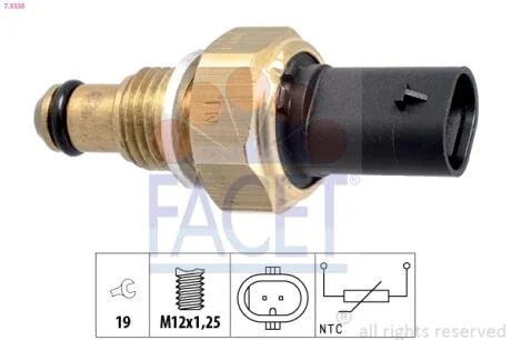 Датчик температуры MB W176/W204/906/W639 1.1-2.1 CDI 03-  FACET 7.3338