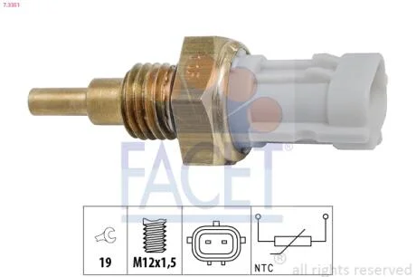 Датчик температуры Subaru Impreza (gp) 1.6 i (gp2) (11-16) FACET 7.3351