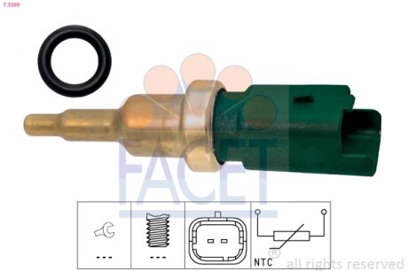 Датчик температуры Citroen Berlingo, Jumpy (08-)/Peugeot Boxer, Partner (09-) (7 FACET 73399