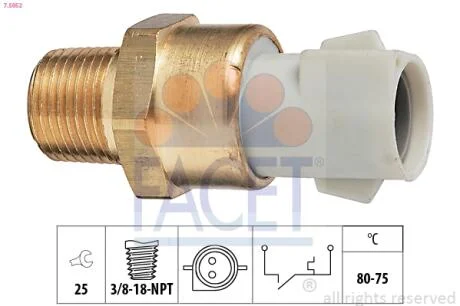 Датчик включения вентилятора Ford Escort 86 express 1.4 i (86-90)  FACET 7.5052