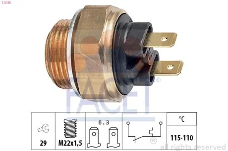Автозапчастина FACET 7.5135