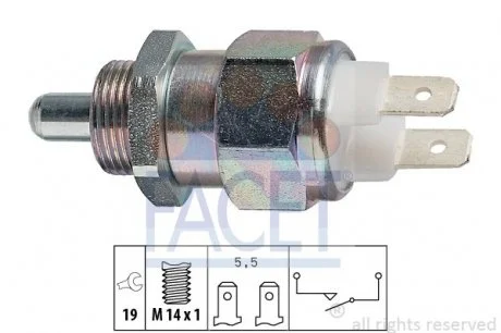 Датчик заднего хода Skoda Favorit/Felicia 1.0-1.3 76-02  FACET 7.6021