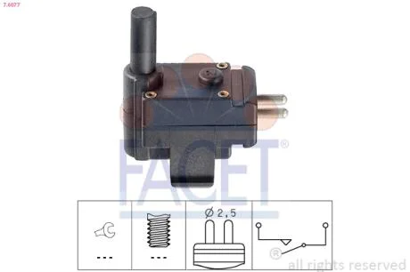 Датчик заднего хода Mercedes Benz W124/126/140/201 80->  Facet FACET 7.6077