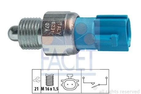 Датчик заднего хода Megane/Scenic/X-Trail 01-  FACET 7.6231