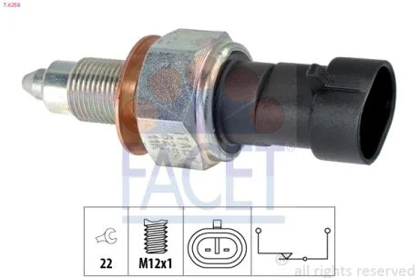 Датчик заднього ходу Iveco Daily III (02-07) Facet FACET 7.6258