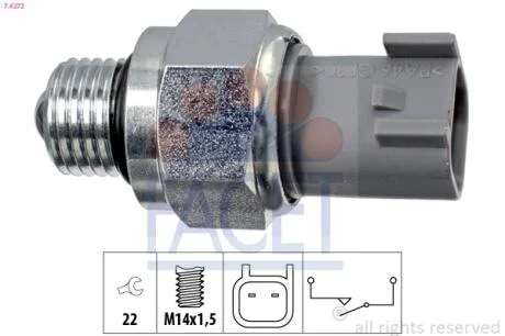 Перемикач заднього ходу автомобіля FACET 7.6272