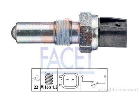 Перемикач заднього ходу автомобіля FACET 7.6283