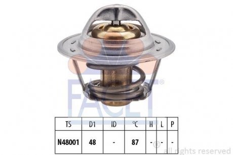 Термостат Transit 2.0i -94 (87 C) FACET 7.8374S