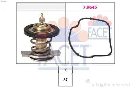 Термостат Mercedes Benz Sprinter/W638/639 OM611/612/646 99-10 (вставка)  FACET 7.8784