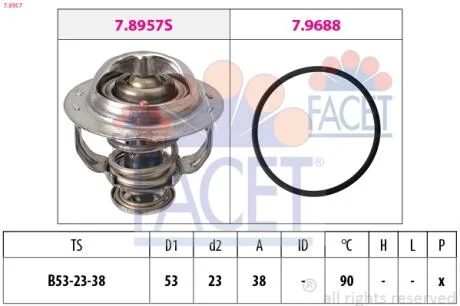 Термостат VW Beetle 2.0 tsi (12-)  FACET 7.8957