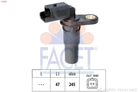 Датчик колінвалу FACET 9.0536