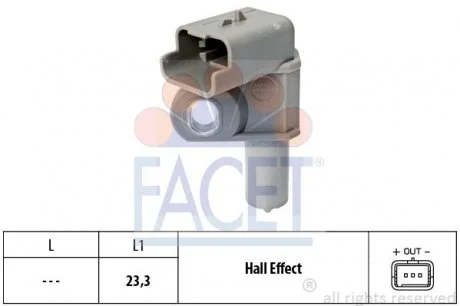 Датчик обертів коленвала Ford Galaxy 2.0 tdci (10-15)  Facet FACET 9.0632