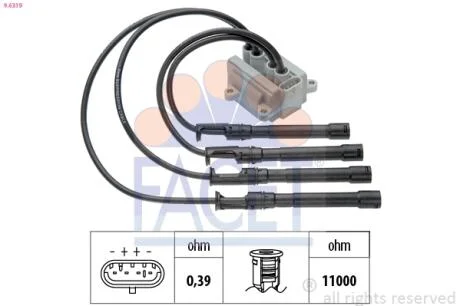 Котушка запалення SANDERO/LOGAN 1.2 16V 06-  Facet FACET 9.6319