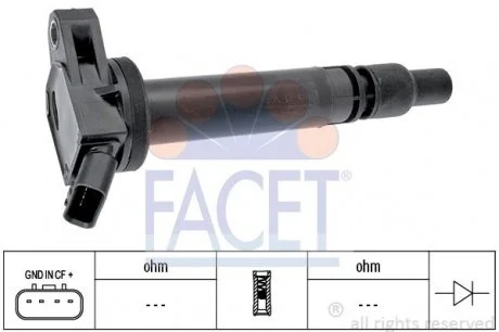 Катушка зажигания Toyota Verso s 1.33 (nsp120_) (10-16)  FACET 9.6437