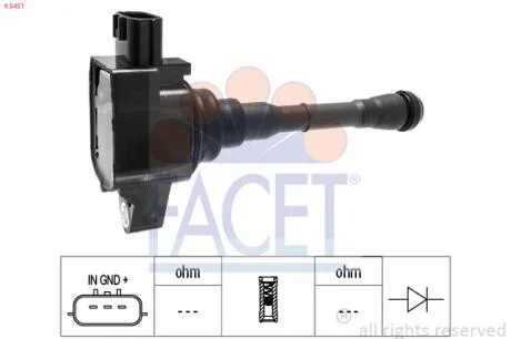 Катушка зажигания Megane IV (15-)/Kadjar (16-) 1.6 TCe  Facet FACET 96451