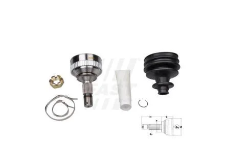 Шрус колісний ABS48 25/34 шліца Peugeot Partner FAST FT25088K