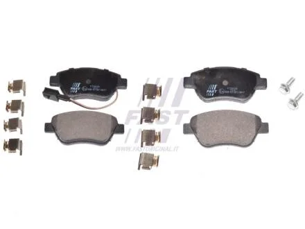 Колодка тормозная перед. с датчиком (d=257)Fiat 500, Doblo (05->), Fiorino-Qubo, FAST FT29124