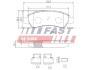 КОЛОДКИ ГАЛЬМІВНІ FIAT DUCATO 06&gt; ЗАД БЕЗ ДАТЧИКА 12/15/17/20Q SYSTEM BOSCH FAST FT29131 (фото 2)