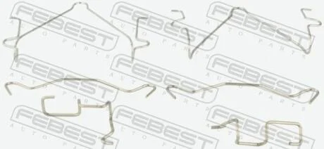 Монтажний комплект для дискових колодок FEBEST 0403K94WF