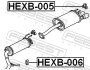 Гумівка глушника FEBEST HEXB-005 (фото 2)