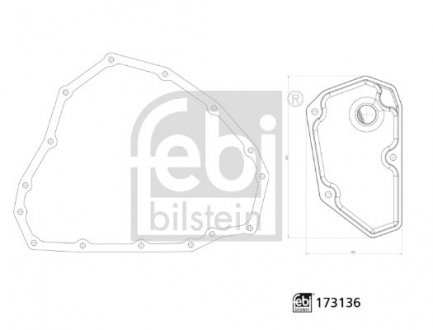 Ремонтний комплект автоматичної коробки перемикання передач мастильного фільтра FEBI BILSTEIN 173136 (фото 1)