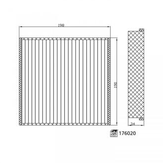 Фото фільтр салону FEBI BILSTEIN 176020 Фільтр салону FEBI BILSTEIN 176020