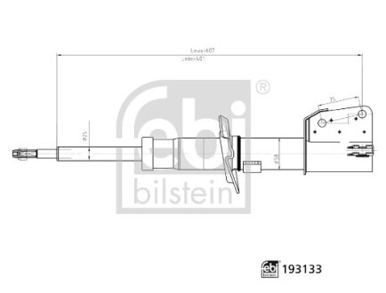 Амортизатор підвіски FEBI BILSTEIN 193133
