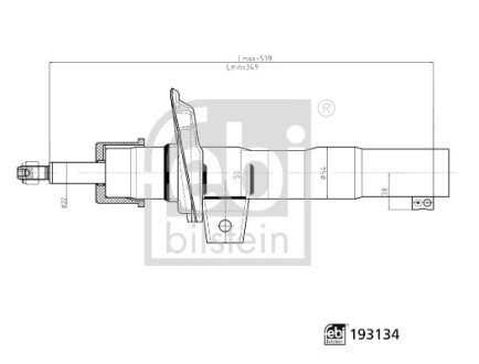Амортизатор підвіски FEBI BILSTEIN 193134