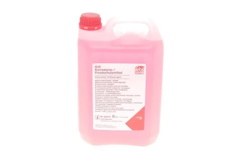 Антифриз концентрат 5л красный G12 (Febi) Германия завод HEPU FEBI BILSTEIN 22272