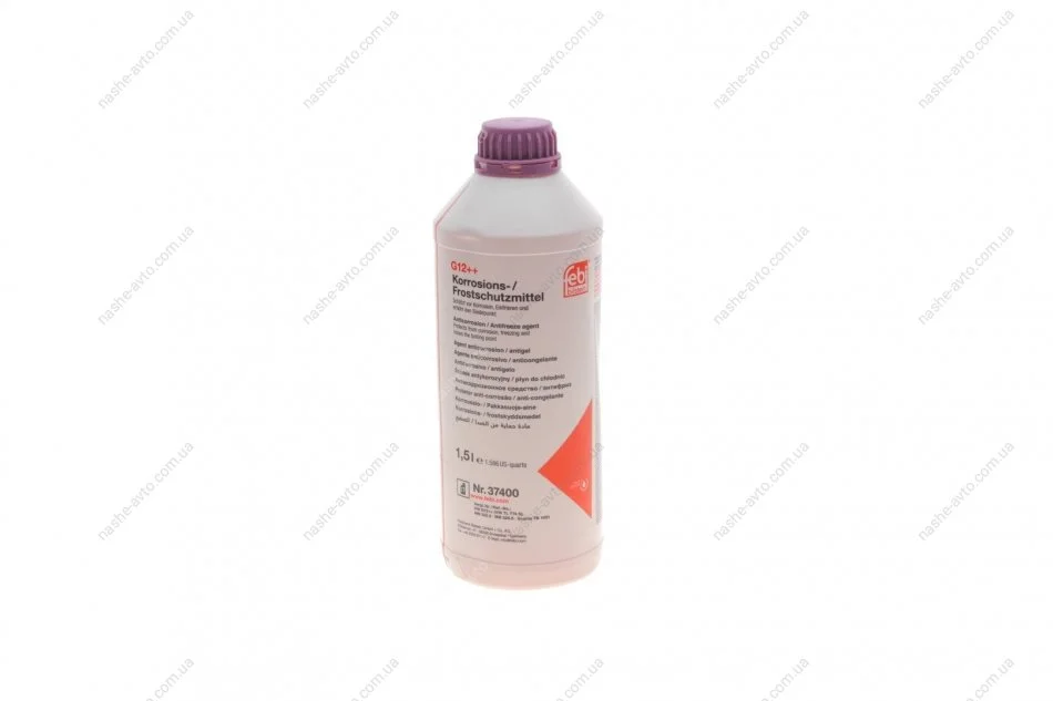 Антифриз FEBI бузковий концентрат G12 ++ VW TL 774G MB 325.6,MB 325.5 (Каністра 1,5 л) FEBI BILSTEIN 37400 (фото 1)