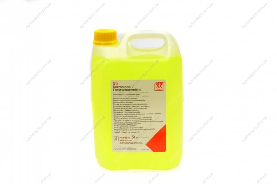 Антифриз концентрат 5л желтый G11 (Febi) Германия FEBI BILSTEIN 88541 (фото 1)