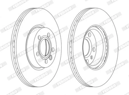 Диск гальмівний FERODO DDF1160C