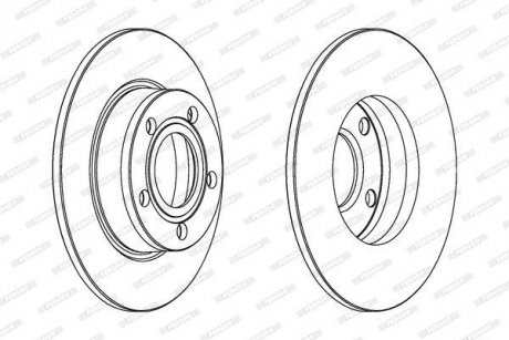 Гальмівний диск FERODO DDF1177C