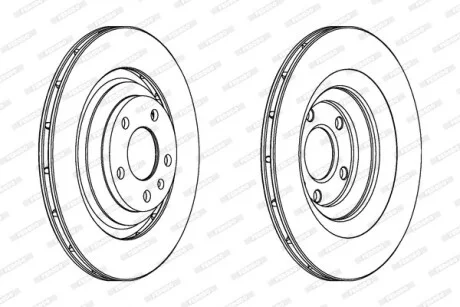 Диск гальмівний FERODO DDF1240C