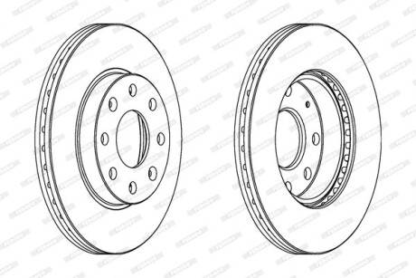Гальмівний диск FERODO DDF1279C