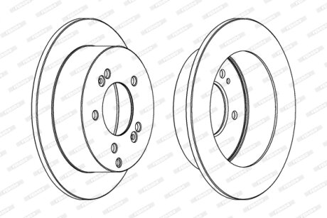 Гальмівний диск FERODO DDF1447C