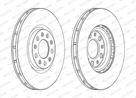 Гальмівний диск FERODO DDF1451C