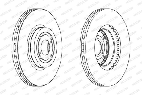 Гальмівний диск FERODO DDF1461C