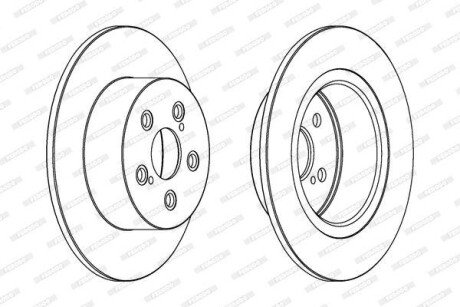 Диск гальмівний FERODO DDF1556C
