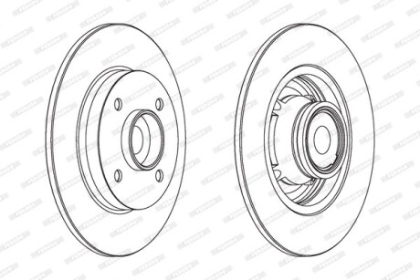 Диск гальмівний FERODO DDF1560-1
