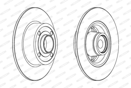 Диск гальмівний FERODO DDF1571-1 (фото 1)