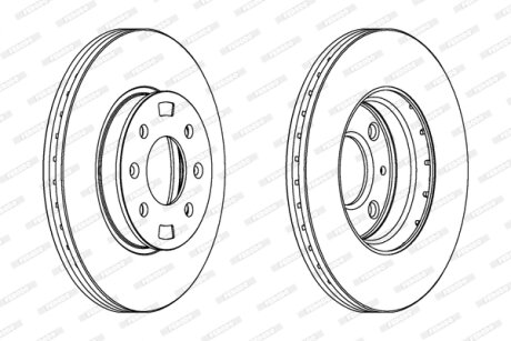 Гальмівний диск FERODO DDF1603C