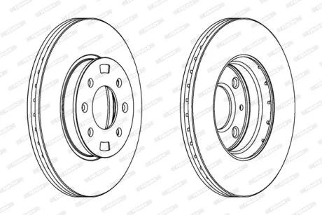 Гальмівний диск FERODO DDF1603C