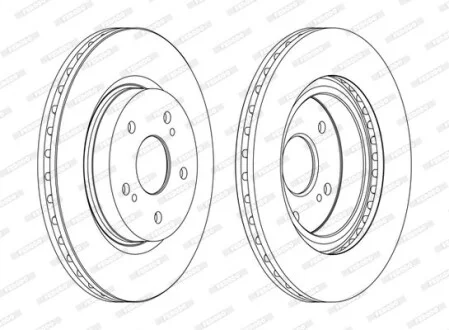 Гальмівний диск FERODO DDF1635C